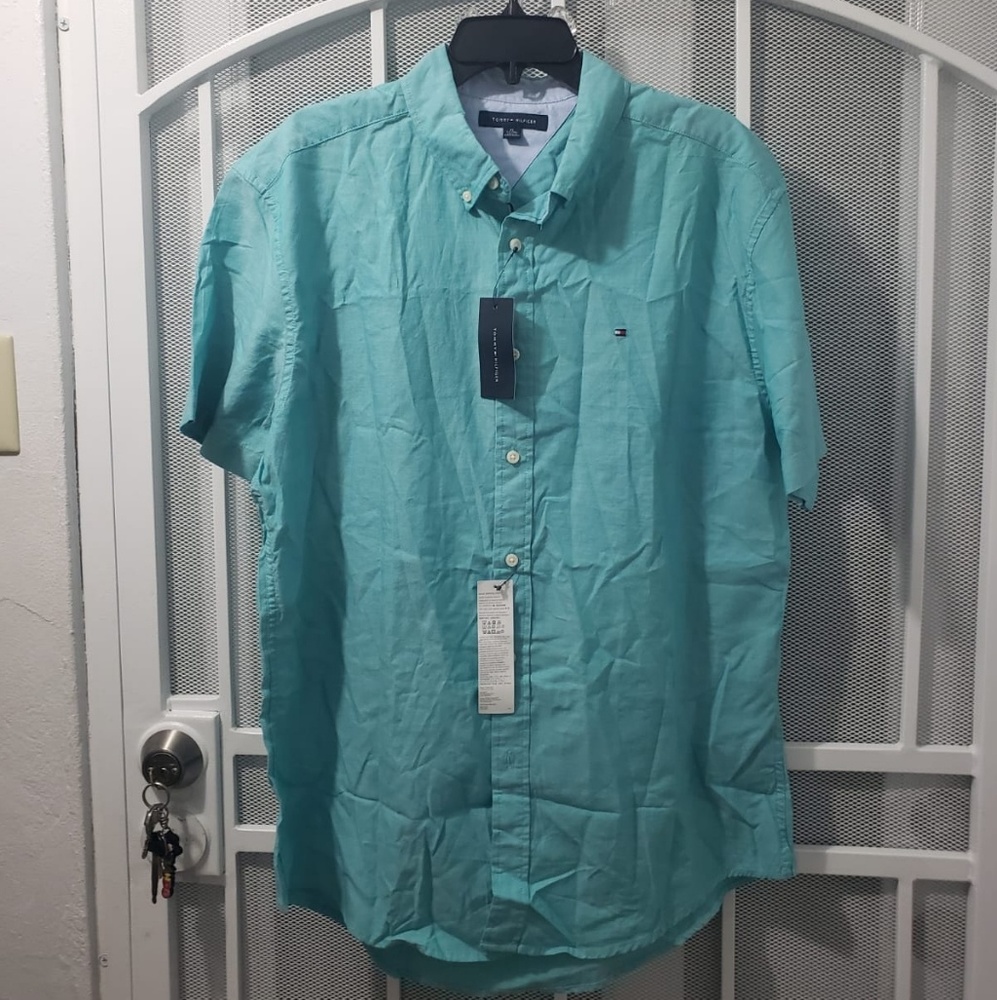 TOMMY HILFIGER- SHORT SLEEVE CASUAL SHIRT